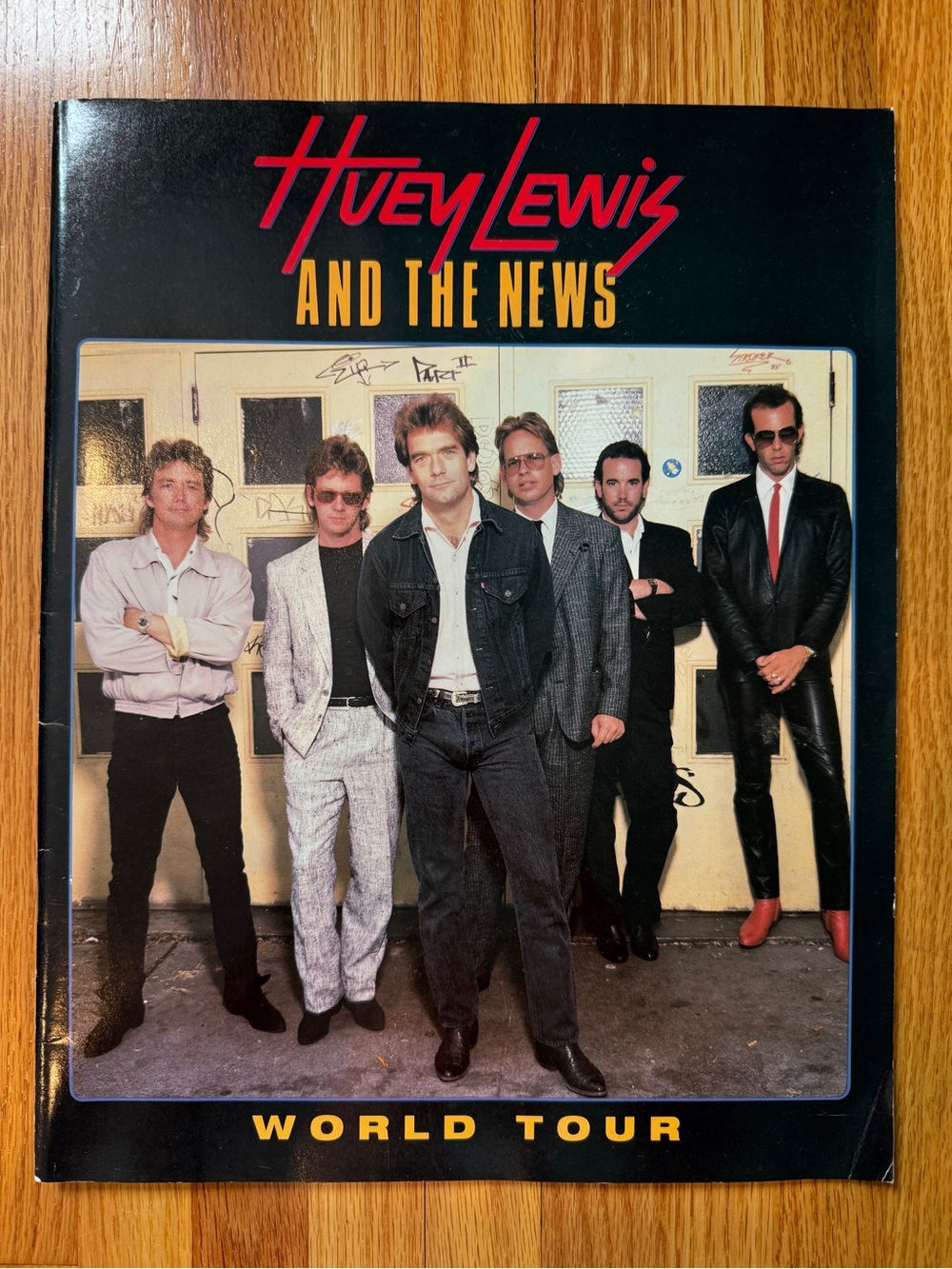 Huey Lewis and The News World Tour Program - 1986